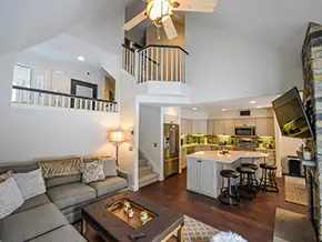 Kingswood living room West Dover Vermont