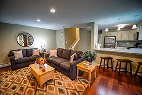 Powderhorn living area Haystack Vermont