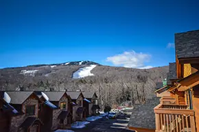 Snow Vidda interior post and beam Vermont